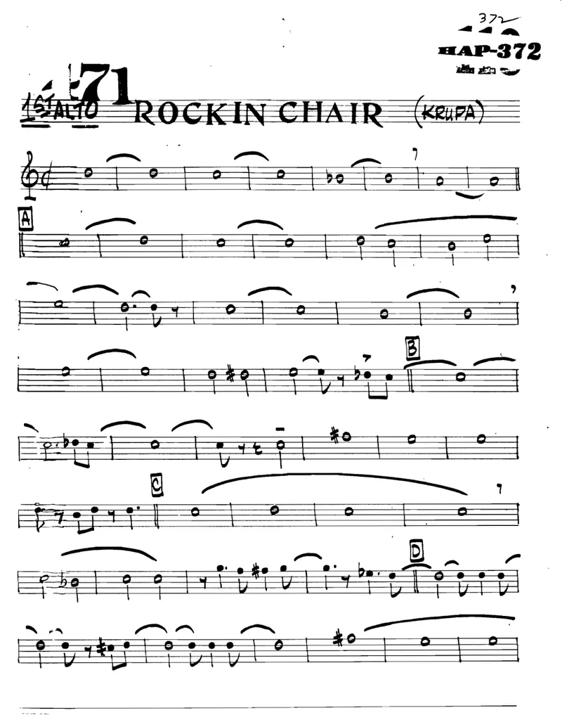 Rockin' Chair score preview