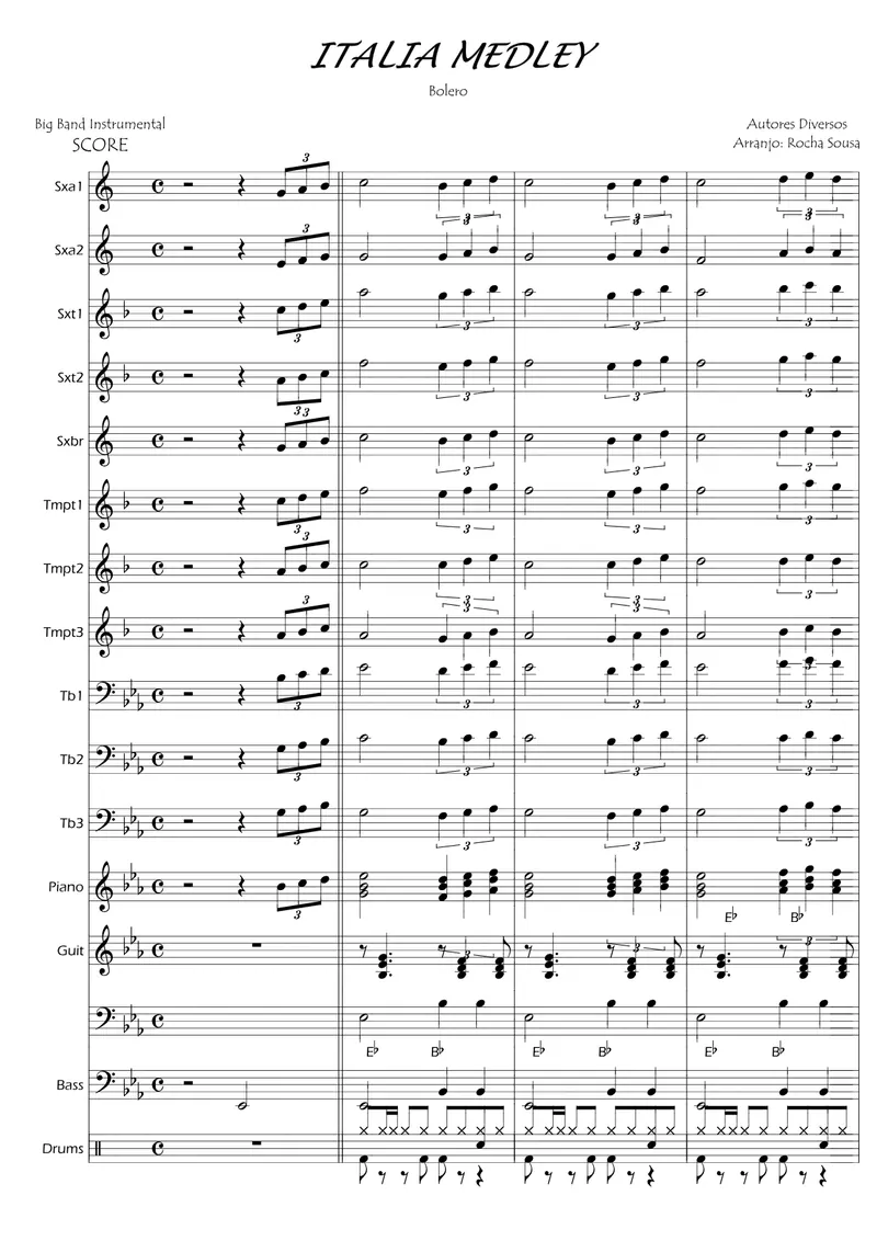 Italia Medley score preview