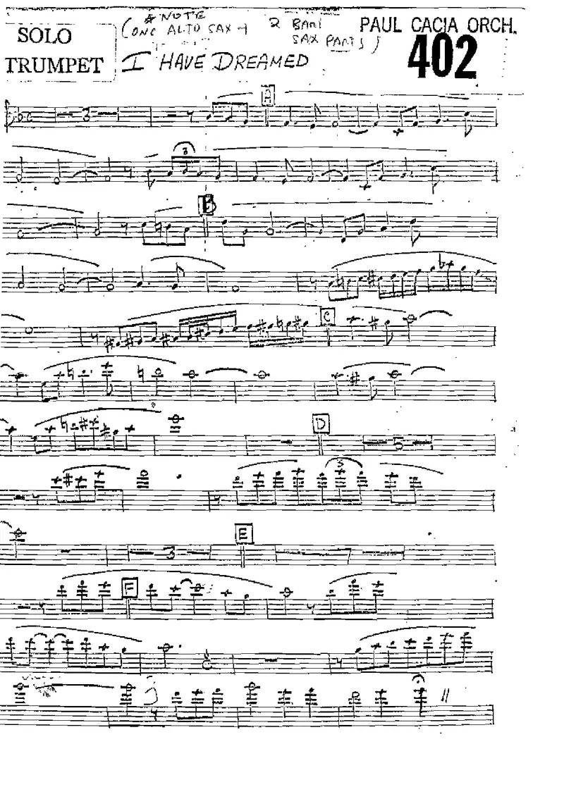 I Have Dreamed score preview