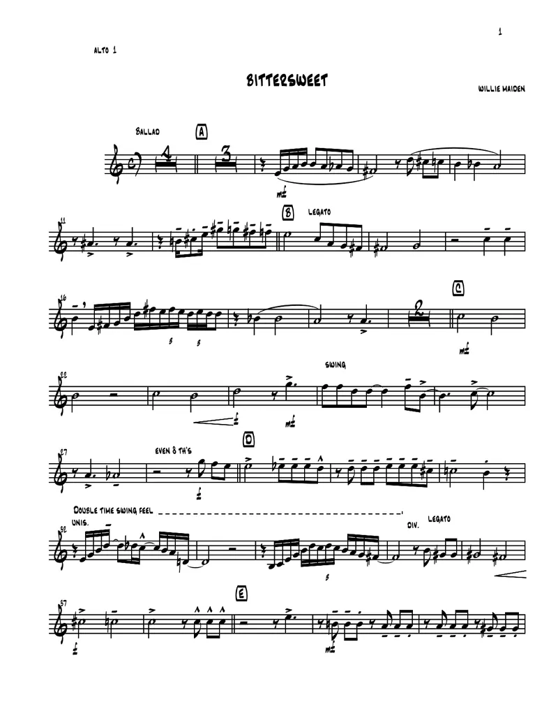 Bittersweet score preview