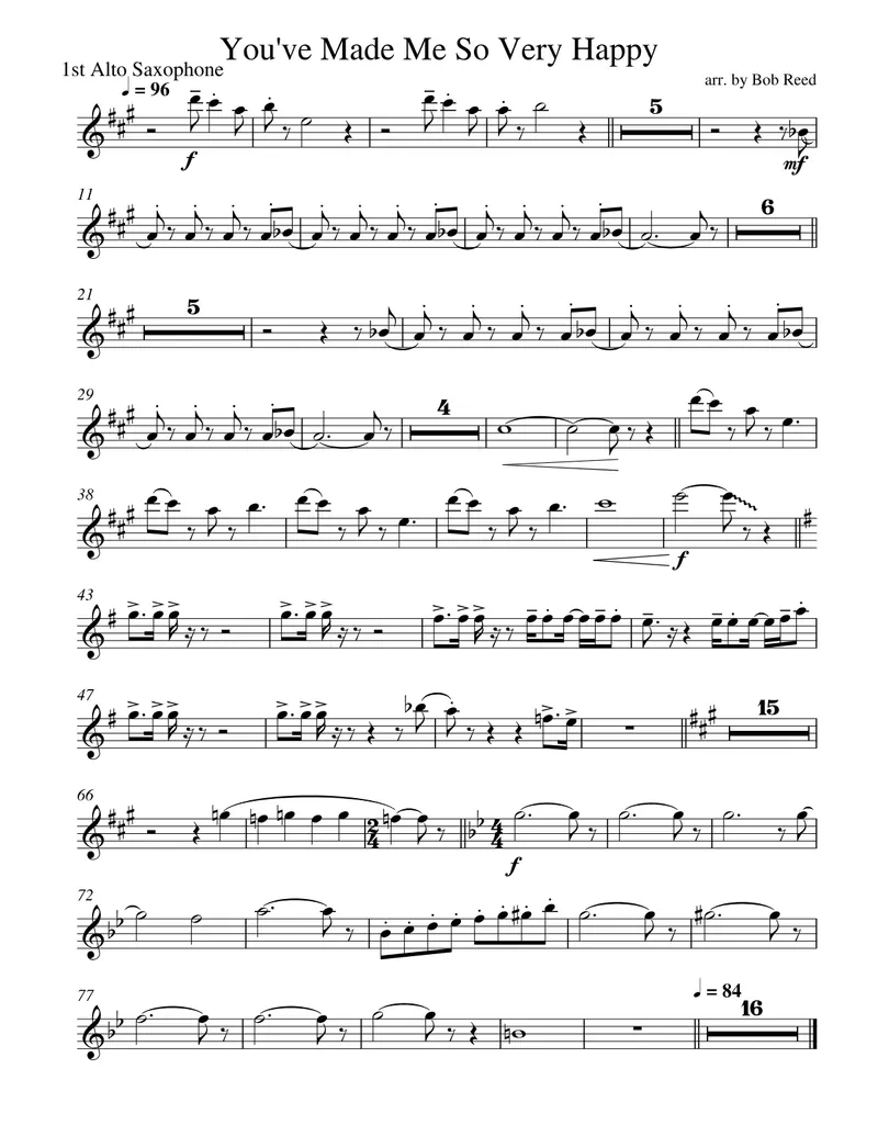 You Made Me So Very Happy score preview