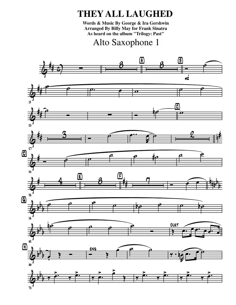They All Laughed score preview