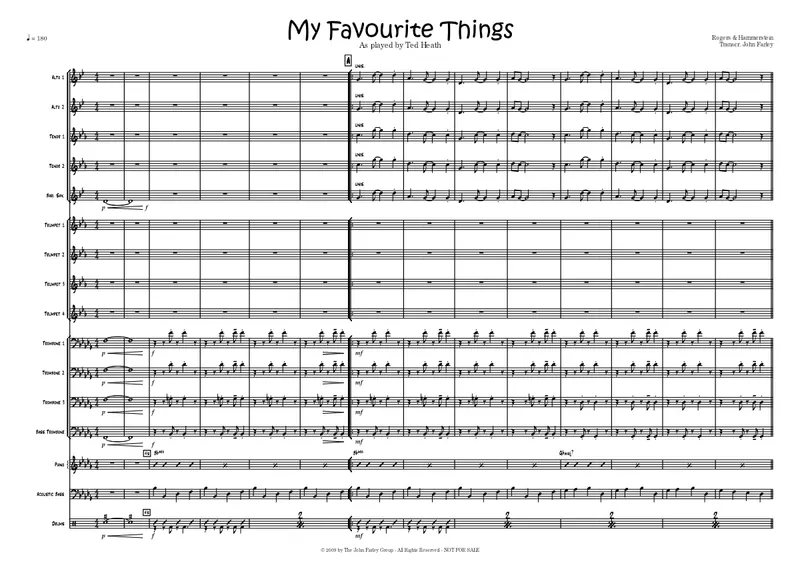 My Favourite Things score preview