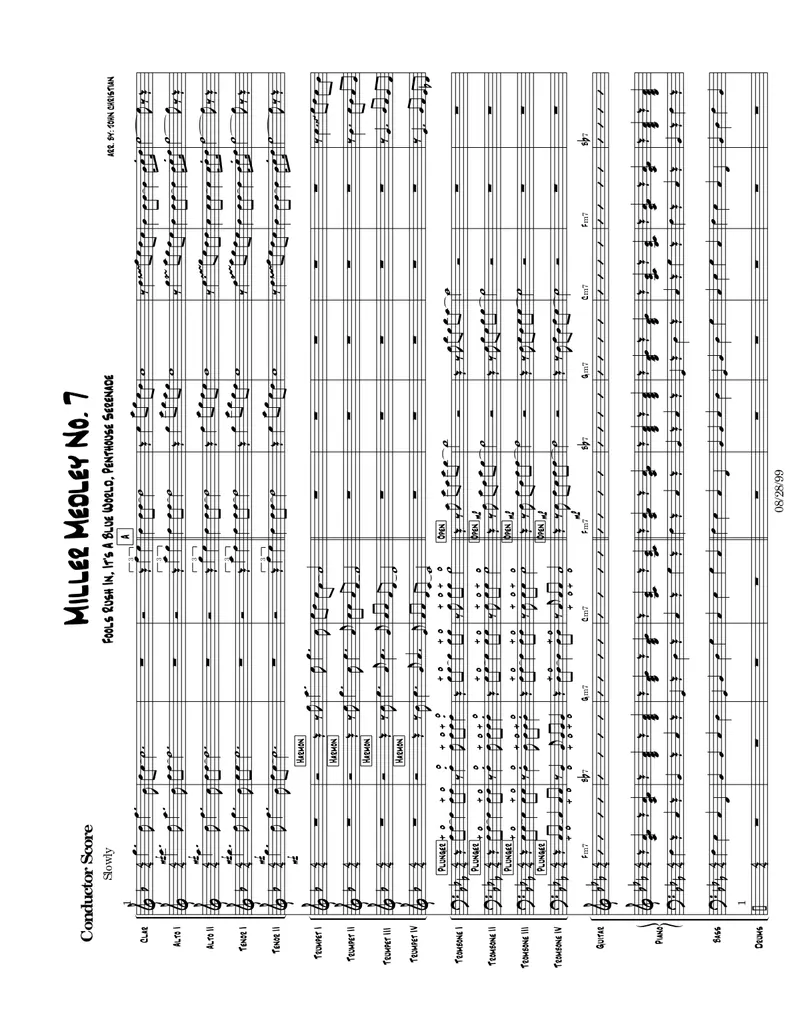Miller Medley #7 score preview