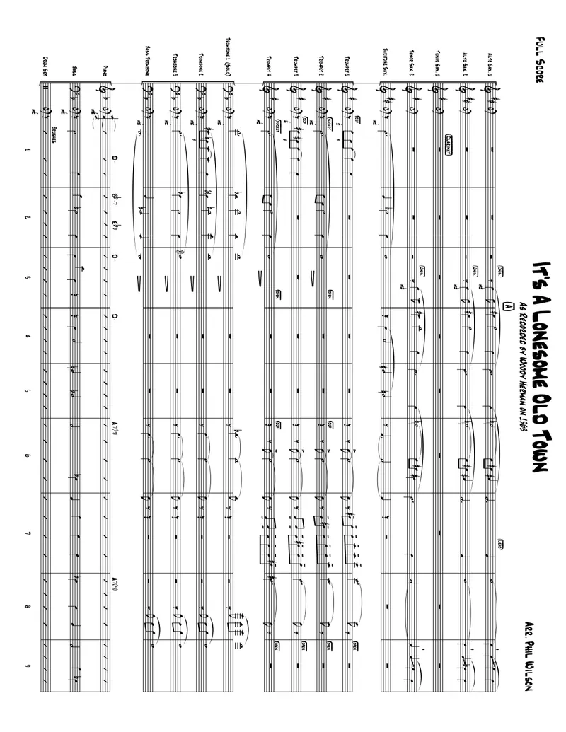 It's A Lonesome Old Town score preview