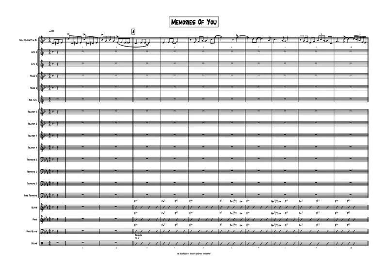 Memories Of You )B.Goodman) score preview