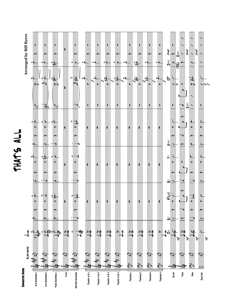 That's All score preview