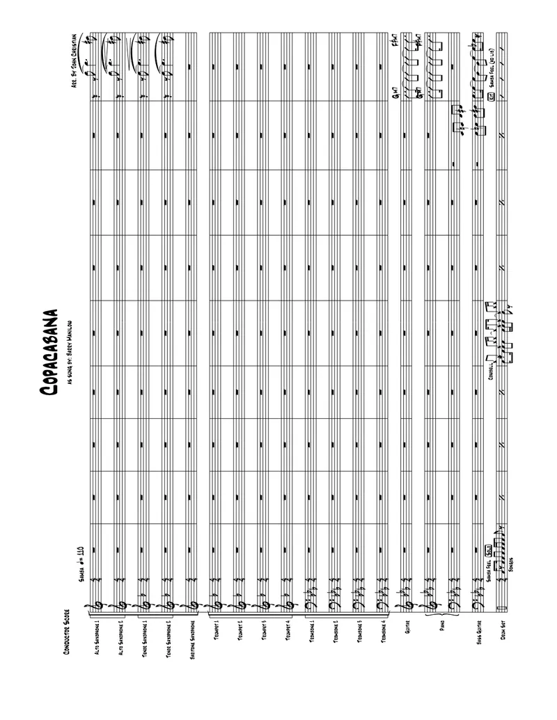 Copacabana score preview