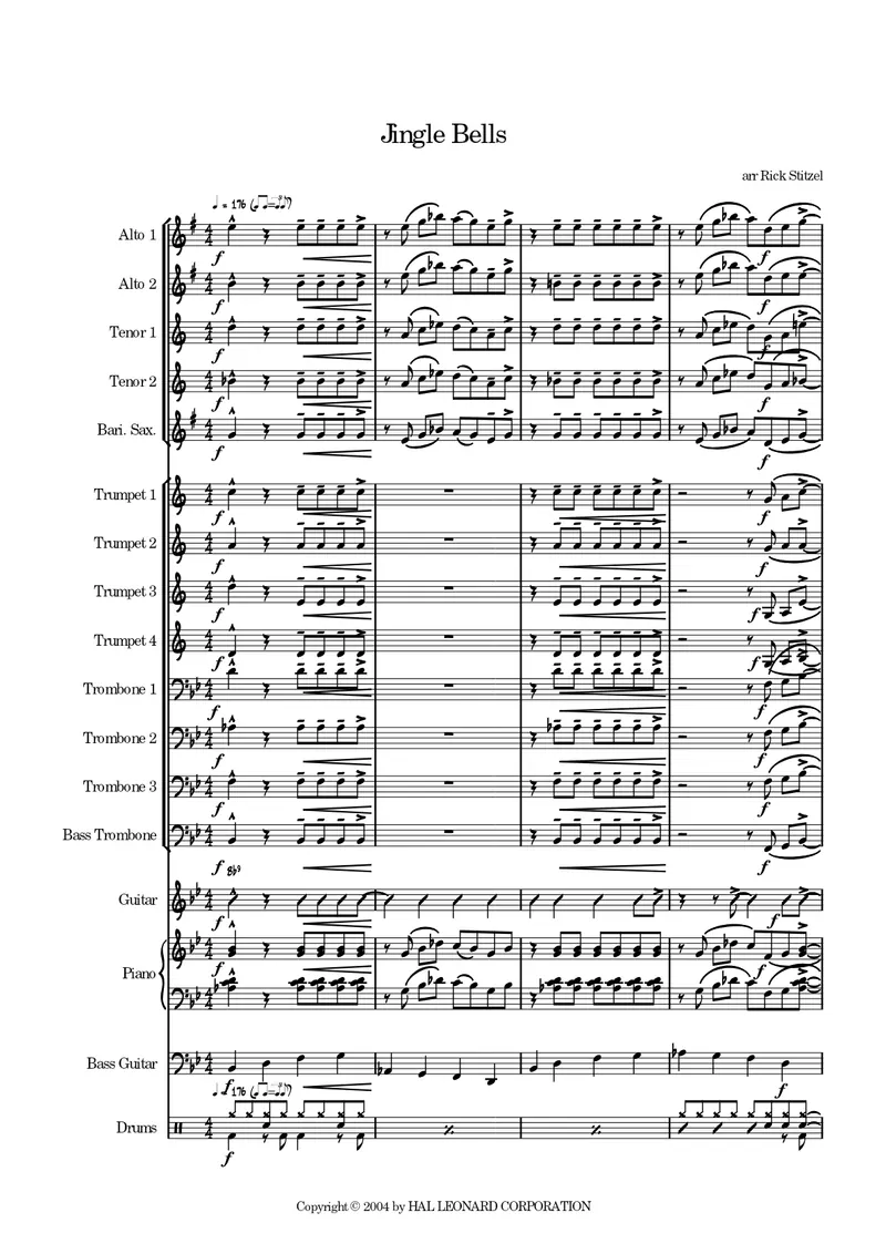 Jingle Bells [R.Stitzel] score preview