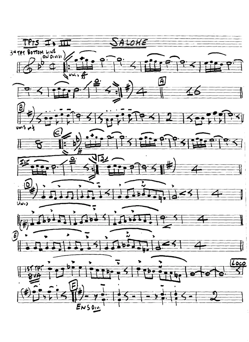 Salome score preview