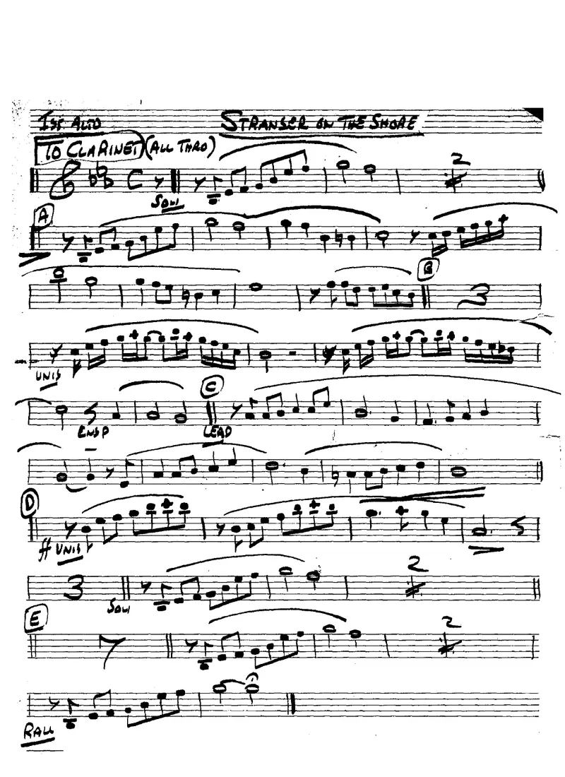 Stranger On The Shore score preview