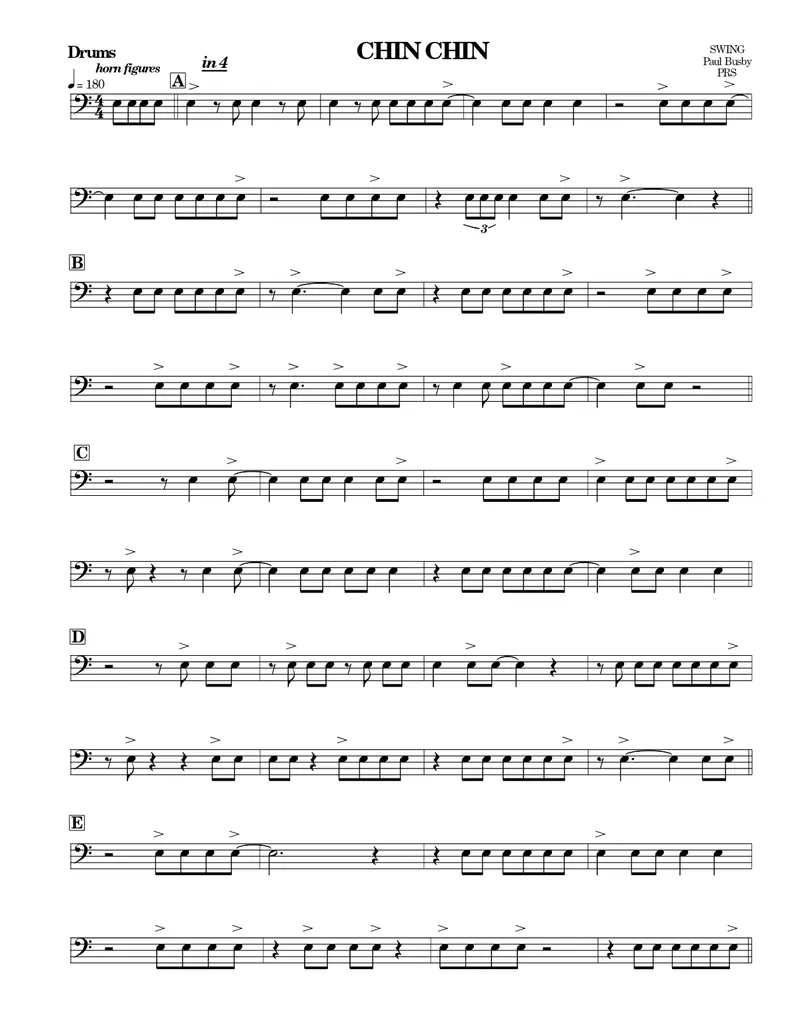 Chin Chin score preview