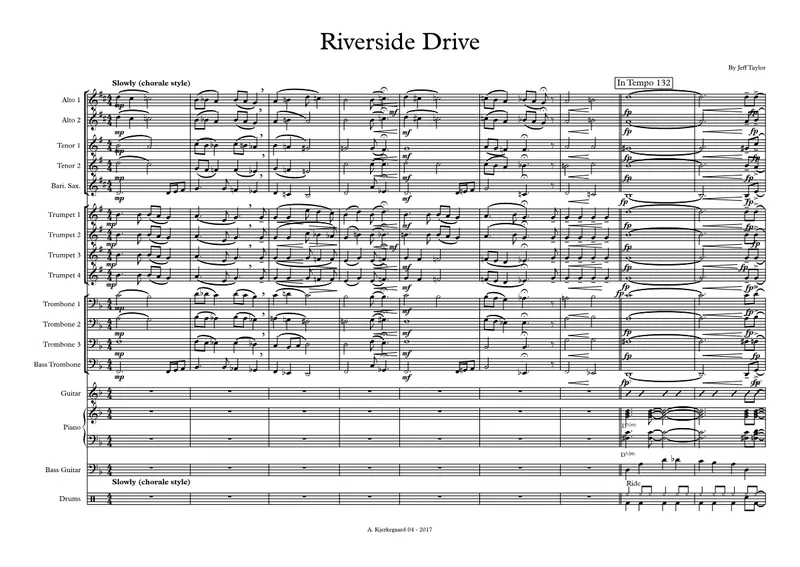 Riverside Drive score preview