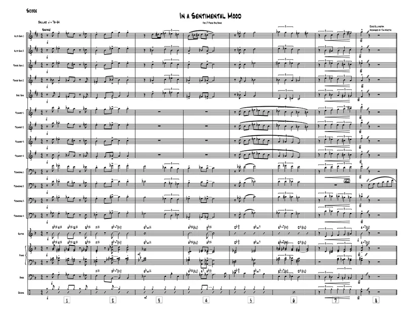 In A Sentimental Mood score preview