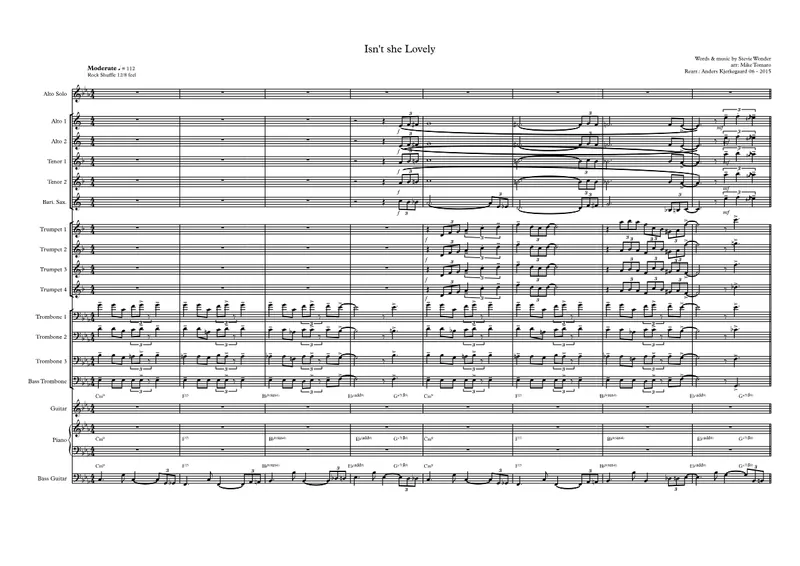Isn't She Lovely score preview