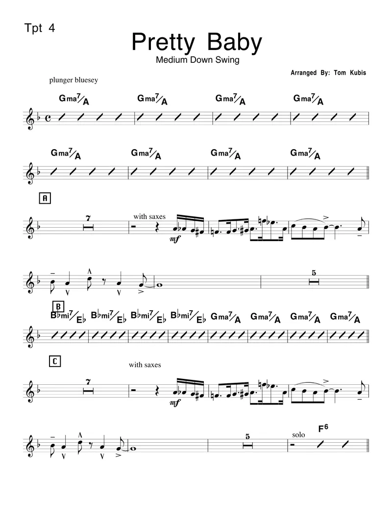 Pretty Baby score preview