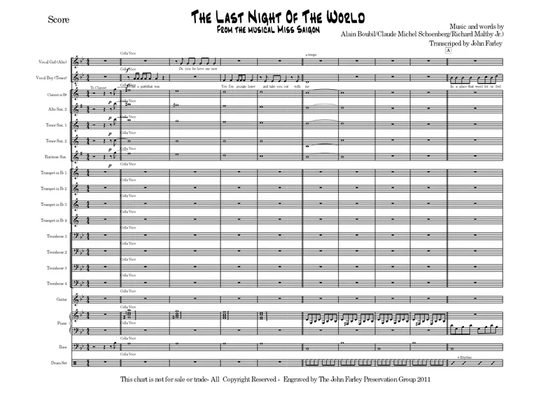 Last Night Of The World score preview