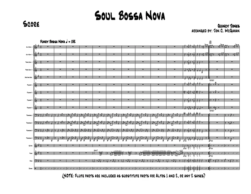 Soul Bossa Nova score preview