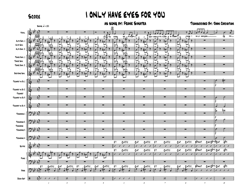 I Only Have Eyes For You score preview