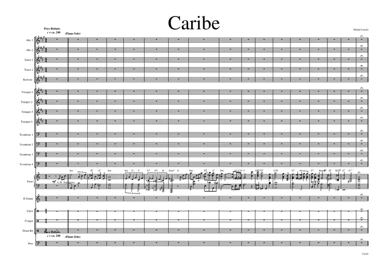 Caribe score preview