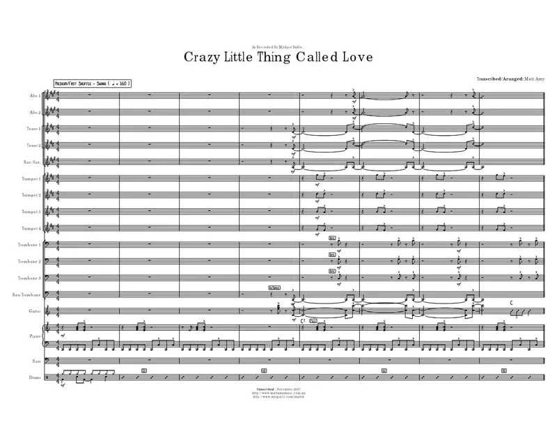 Crazy Little Thing Called Love score preview