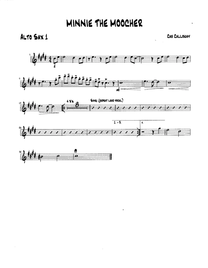 Minnie The Moocher preview page 1
