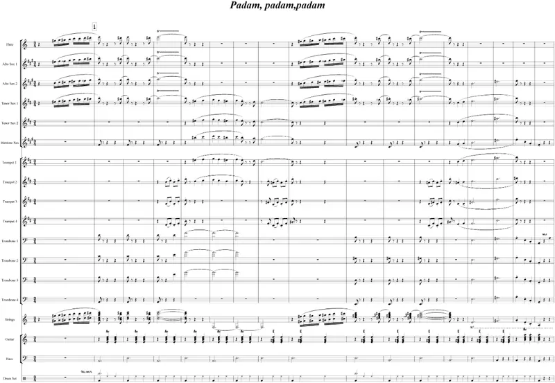 Padam, Padam, Padam score preview
