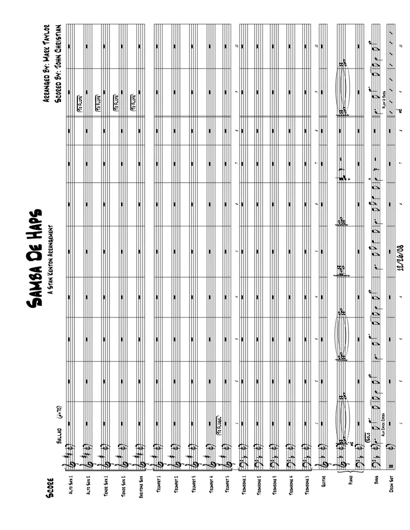Samba De Haps score preview