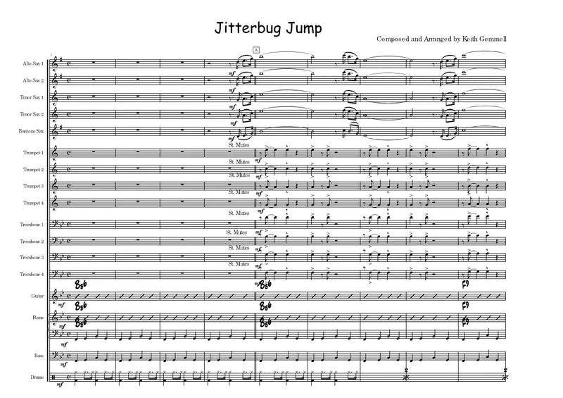 Jittenbug Jump score preview
