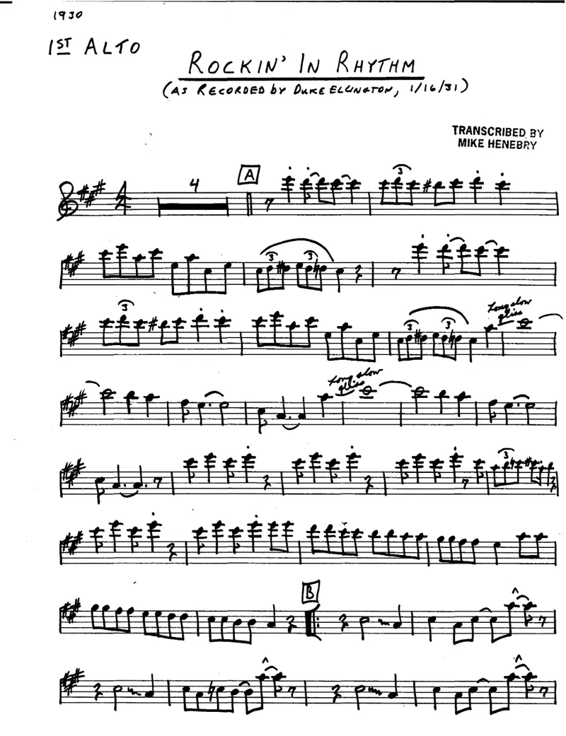 Rockin' In Rhythm score preview