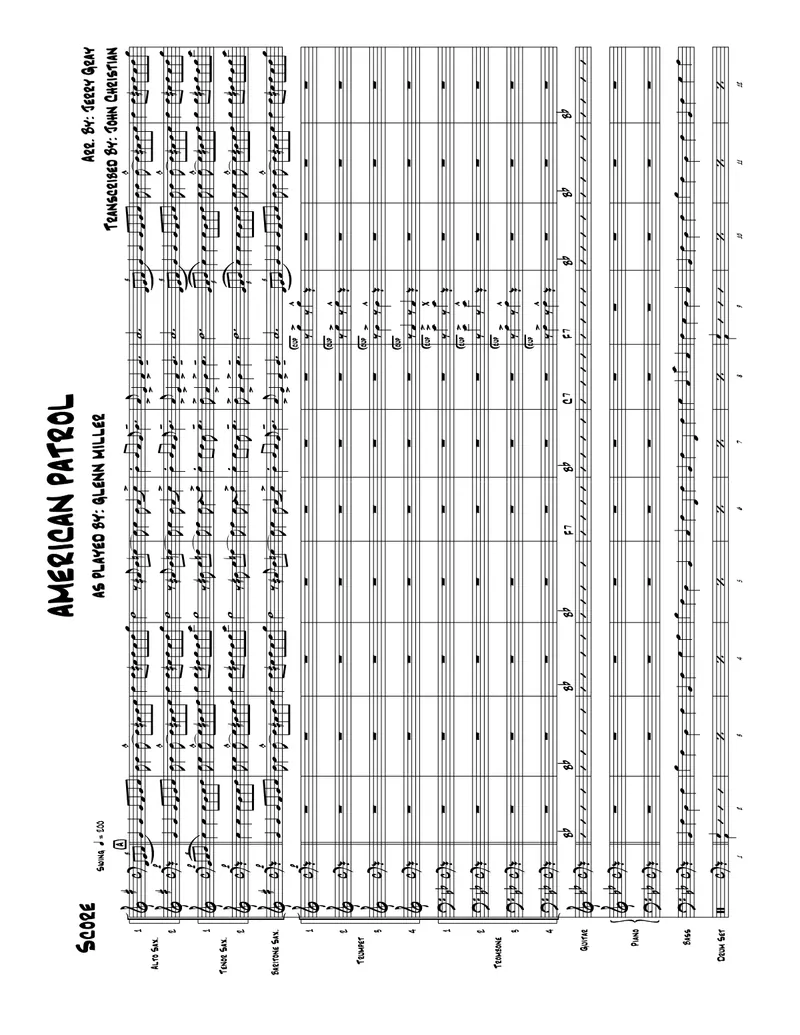 American Patrol score preview