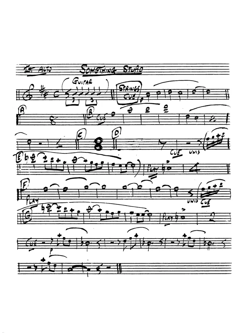 Something Stupid score preview