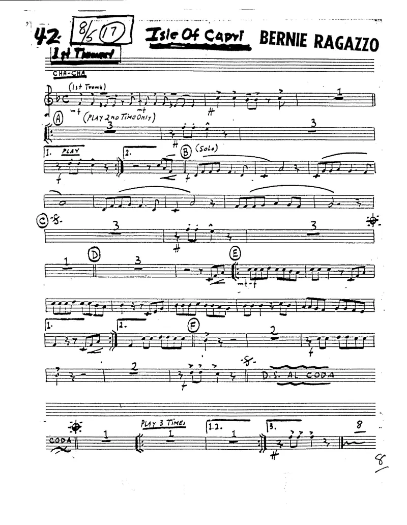 Isle Of Capri score preview
