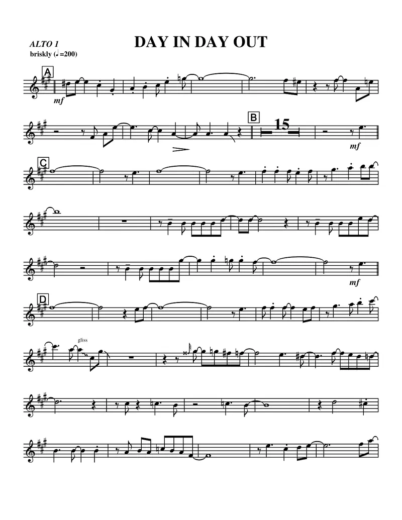 Day In, Day Out preview page 1