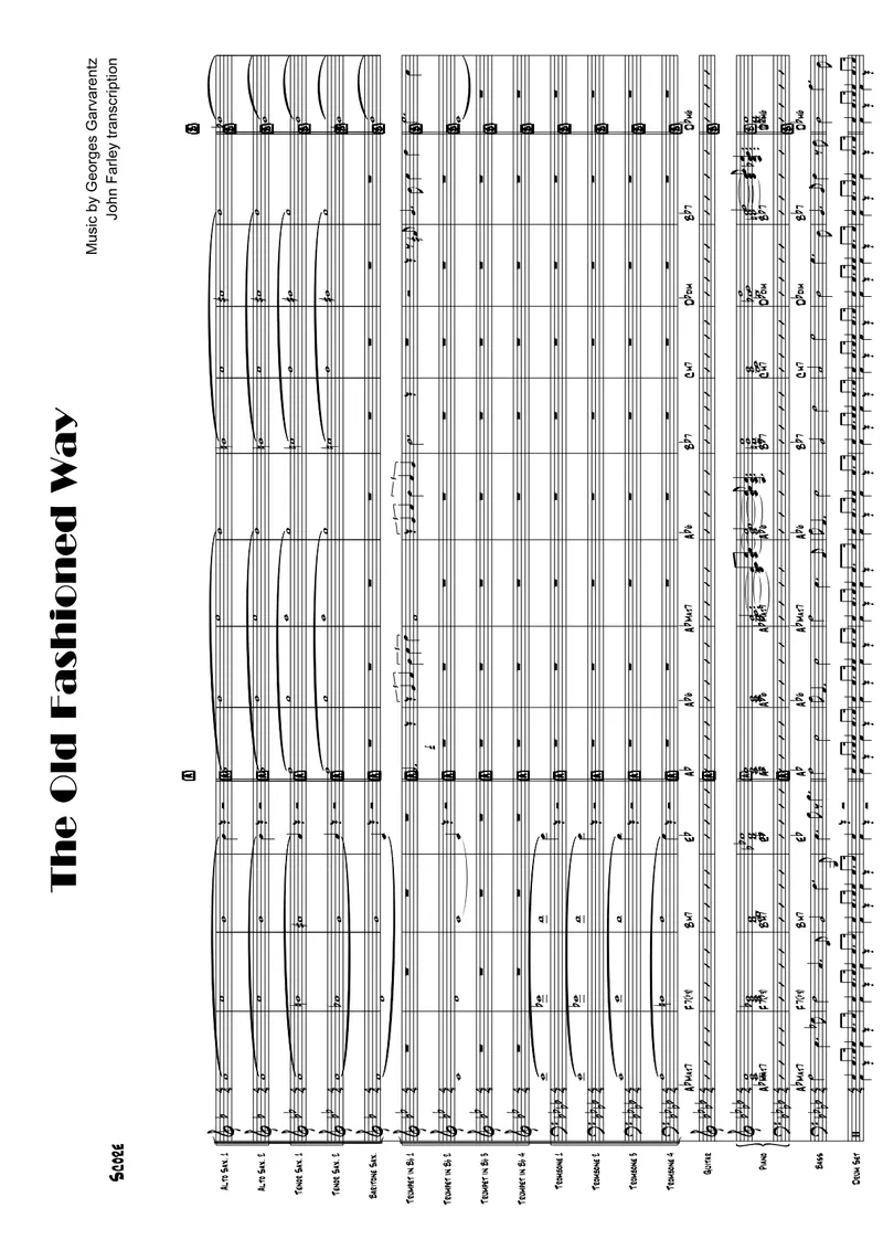 Dance In The Old Fashioned Way score preview