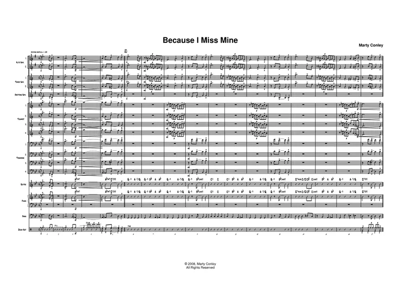 Because I Miss Mine score preview