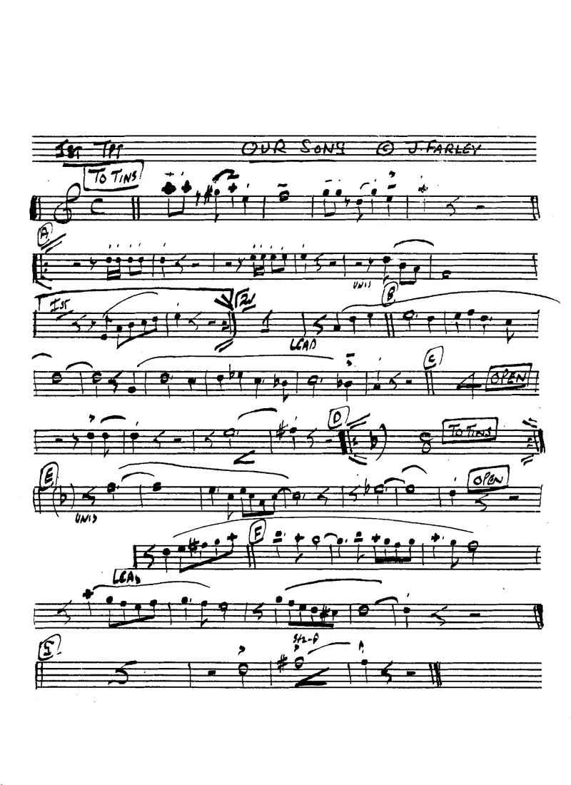 Our Song score preview