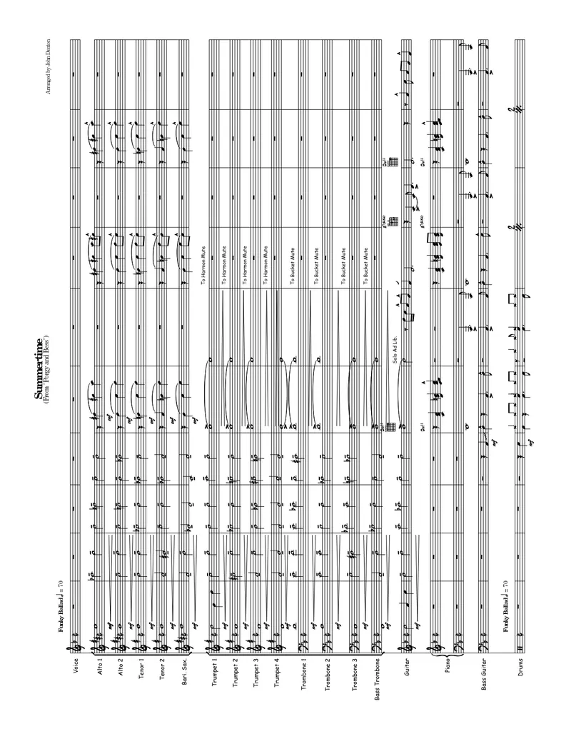 Summertime score preview