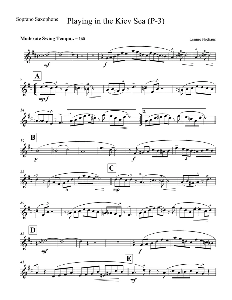 Playing In The Kiev Sea score preview