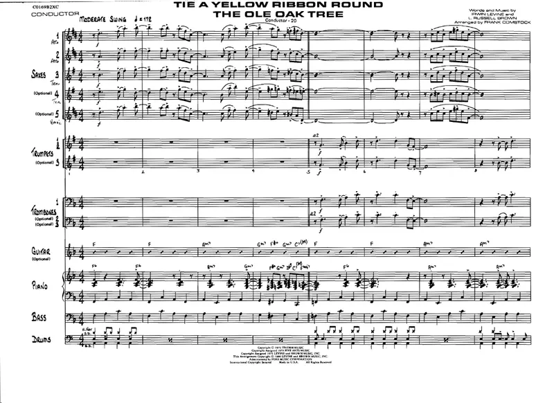 Tie A Yellow Ribbon Round The Ole Oak Tree score preview