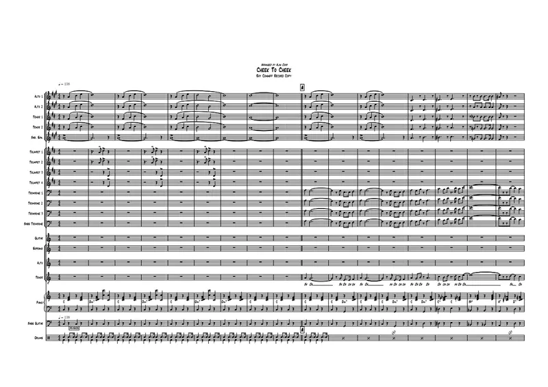 Cheek To Cheek score preview