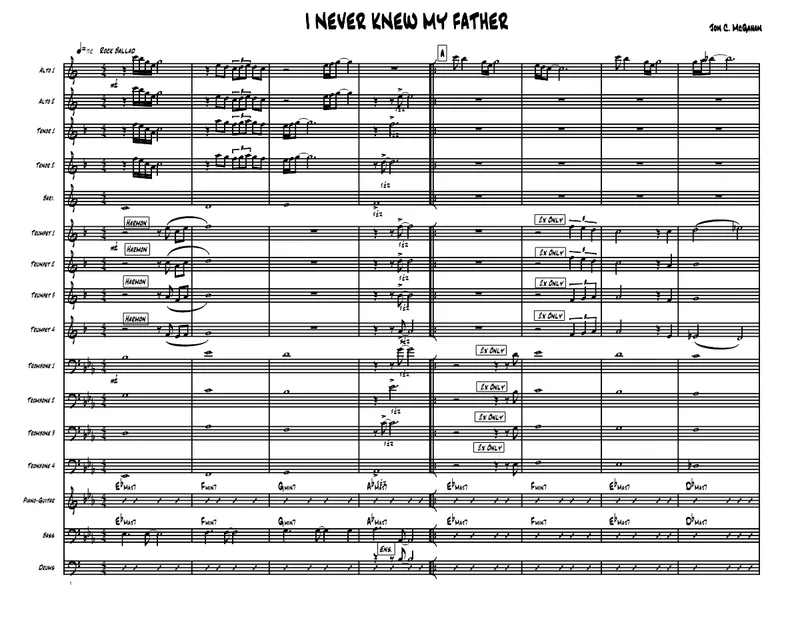 I Never Knew My Father score preview