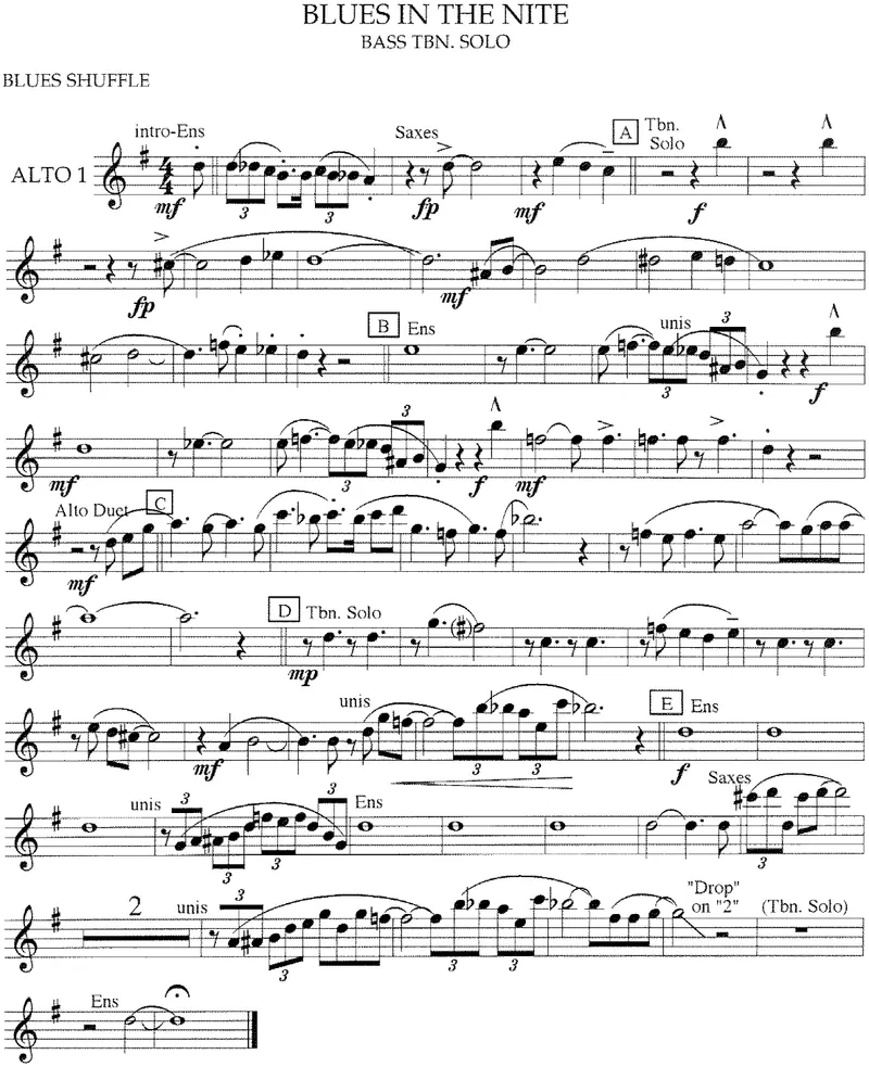 Blues In The Night preview page 1
