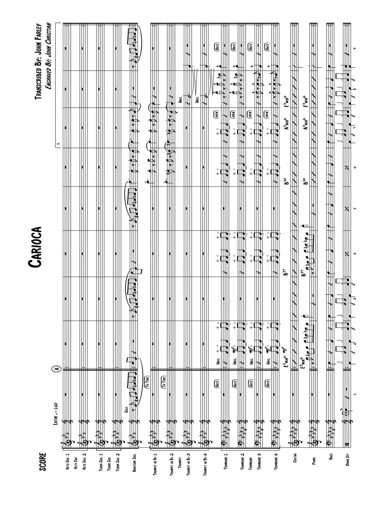 Carioca score preview