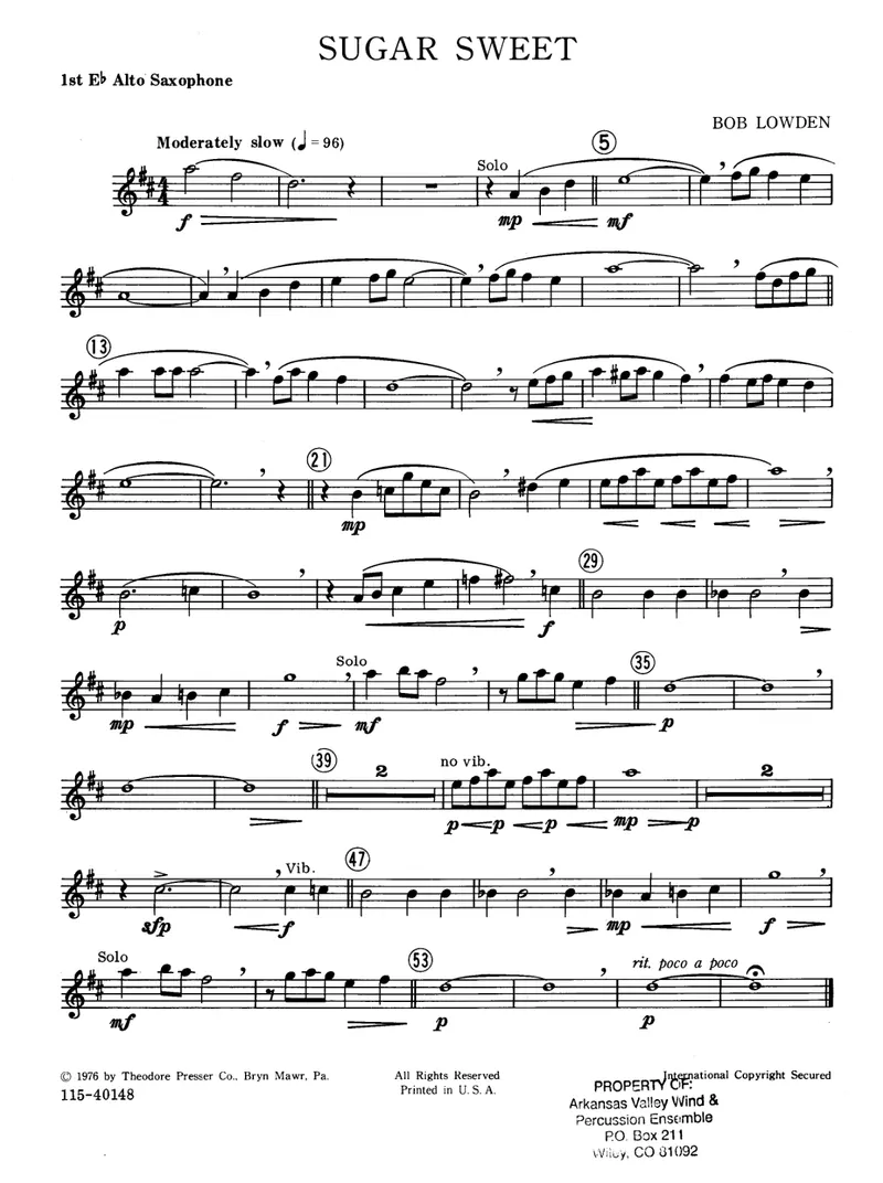 Sugar Sweet score preview