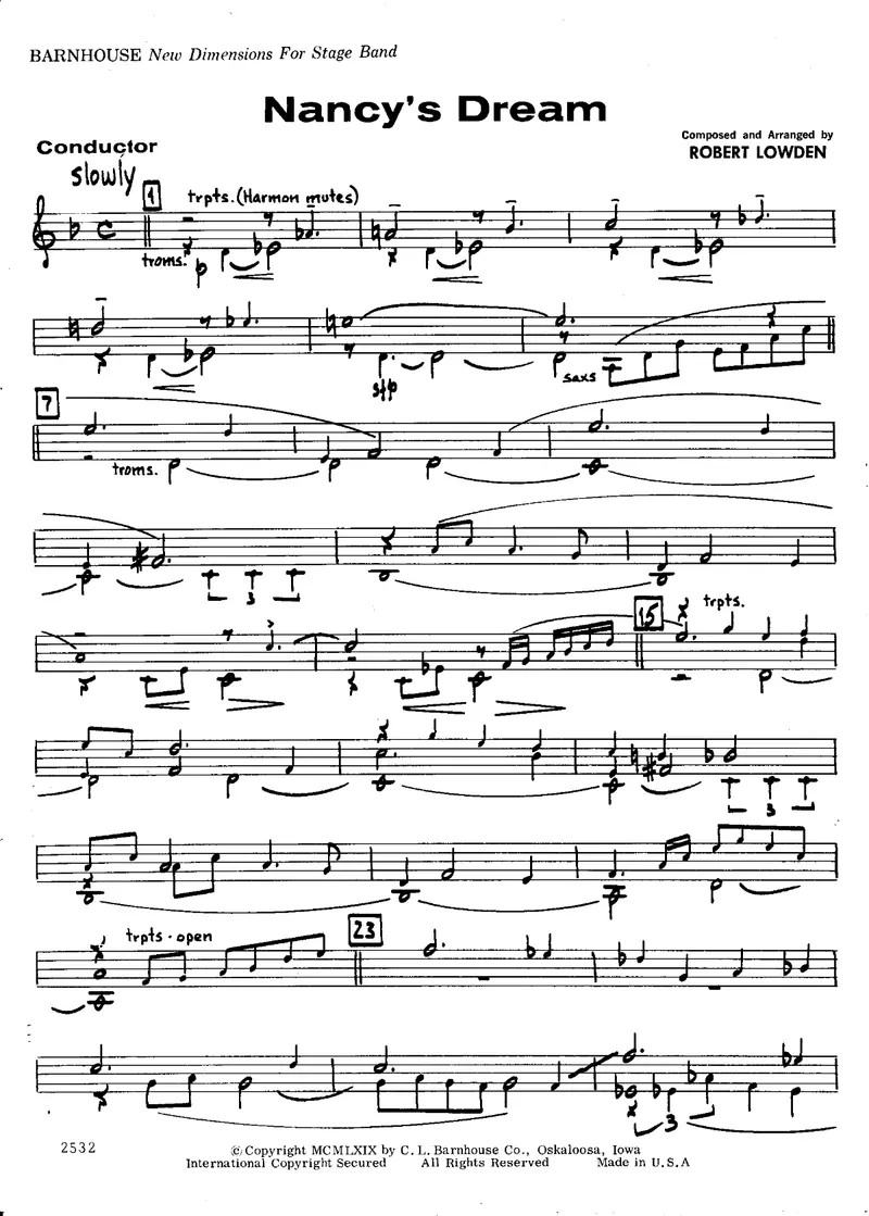 Nancy's Dream score preview