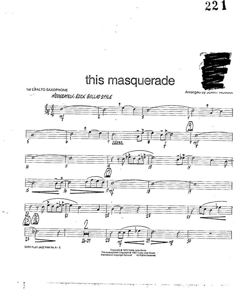 This Masquerade score preview