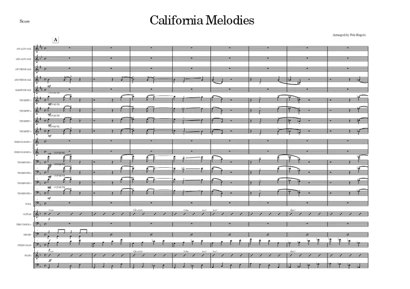 California Melodies score preview