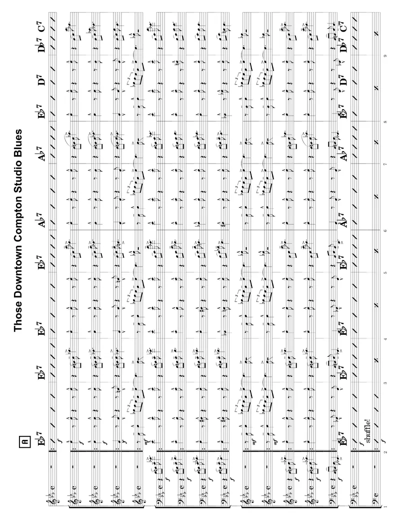 Those Downtown Compton Studio Blues score preview