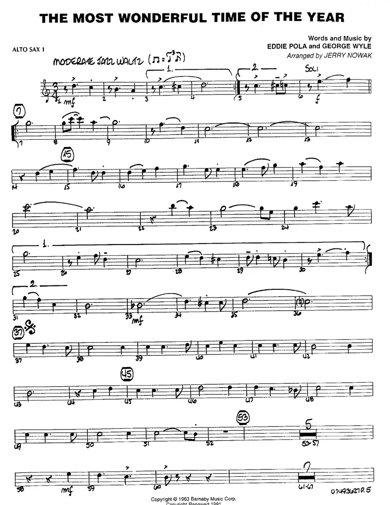 The Most Wonderful Time Of The Year score preview
